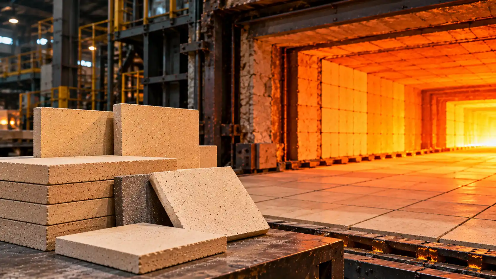 Refractory Tiles Before the Fiery Kiln